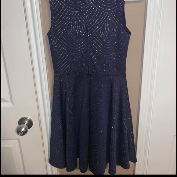 Navy & Silver Dress - Picture 2 of 4
